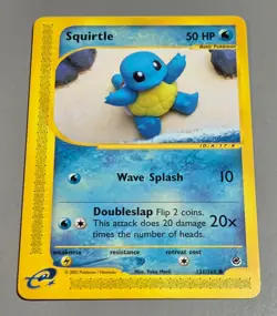 Squirtle # 131/165 Common Expedition Basis-Set 2002 Pokemon EN Near Mint Vintage - Image 1