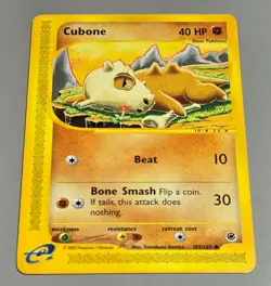 Cubone # 103/165 Common Expedition Basis-Set 2002 Pokemon EN N.Mint-Mint Vintage - Image 1