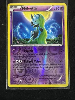 Meloetta 77/149 BW Boundaries Crossed Pokemon TCG Card NM Condition - Image 1