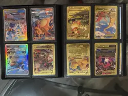 Pokemon TCG Foil Holo Card Lot Charizard GX Umbreon V Binder Accessories - Image 5