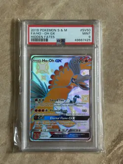 Pokemon TCG Ho-Oh GX #SV50, Hidden Fates PSA 9 - Image 1