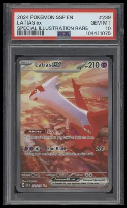 Pokemon TCG Latias EX Surging Sparks 239/191 Special Illustration Rare PSA 10 - Image 1