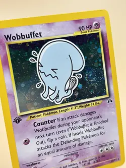 Pokemon Neo Discovery Wobbuffet 16/75 Holo Rare 1st Edition - Image 2