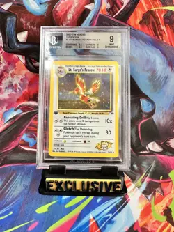 2000 POKEMON GYM HEROES HOLO-1ST EDITION #7 LT. SURGE'S FEAROW PSA 9 - Image 1