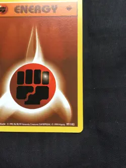 Pokemon Cards: Base Set 1st Edition Common: Fighting Energy 97/102 - Image 4