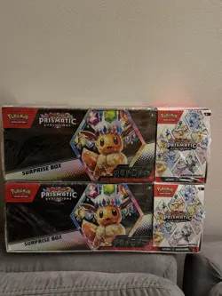 Pokemon Sam's Club Prismatic Evolutions Surprise Box + Booster Bundle (Lot of 2) - Image 1