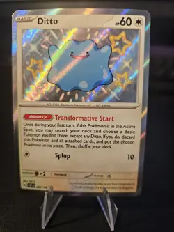 Ditto - SV: Paldean Fates 201/091 Baby Shiny NM Pokemon TCG - Image 1