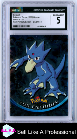 ENTORON POKEMON TOPPS #55 1999 SERIES 1 HOLO GERMAN CGC 5 - Image 1