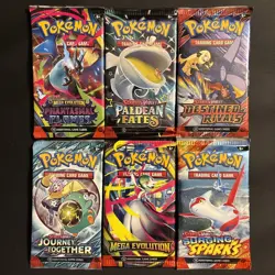 Pokemon TCG Booster Pack Bundle (6 Packs) Factory Sealed - Image 1