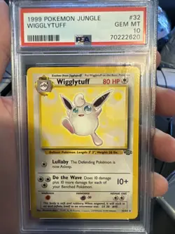 1999 Pokemon Jungle - PSA 10 GEM MINT Wigglytuff Non Holo #32 32/64 - Image 1