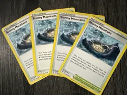 4x Pokemon TCG Stormy Mountains 161/203 Evolving Skies NM Playset - Image 1
