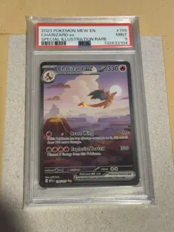 Charizard EX 199/165 Special Illustration Rare 2023 Pokemon 151 English PSA 9 - Image 1