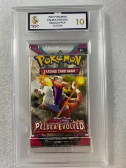 2023 Pokemon TCG: Scarlet & Violet—Paldea Evolved booster pack Graded MGC 10 - Image 1