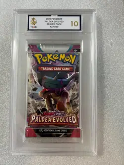 2023 Pokemon TCG: Scarlet & Violet—Paldea Evolved booster pack Graded MGC 10 - Image 1