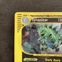 Pokemon EXPEDITION - #29/165 Tyranitar - ENG - Holo - HP/DMG - Image 2