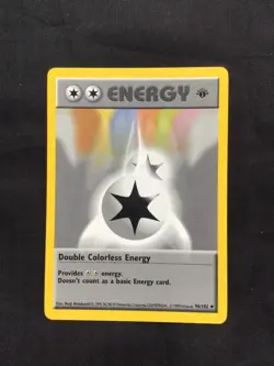 Pokemon Cards: Base Set 1st Edition Uncommon: Double Colorless Energy 96/102 - Image 1