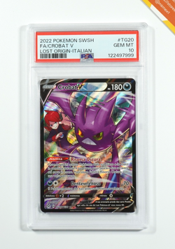 Pokemon PSA 10 Crobat V #TG20 FA Origine Perduta 2022 Italiano - Image 1