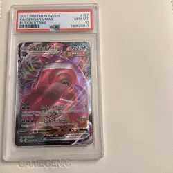2021 Pokemon Fusion Strike SWSH FA Gengar VMAX #157 PSA 10 - Image 1