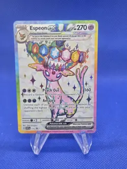 Pokemon SV Scarlet & Violet Espeon ex SVP 175 Full Art Promo NM - Image 1