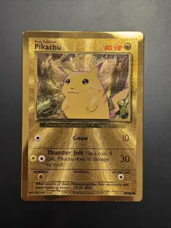 2021 Pokemon Pikachu Gold Metal Ultra Premium Collection 58/102 - Celebrations - Image 1