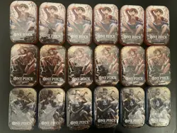 (LOT OF 18) One Piece Card Game 2-Booster Packs 1-Promo Card Tin Set Vol 2 OP13 - Image 1