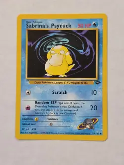 Sabrina's Psyduck Gym Challenge 99/132 Common Regular Unlimited Pokemon Card - Image 1