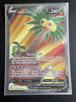 Alolan Exeggutor V 071/078 Pokemon GO Pokemon Card NM - Image 2