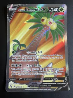 Alolan Exeggutor V 071/078 Pokemon GO Pokemon Card NM - Image 3