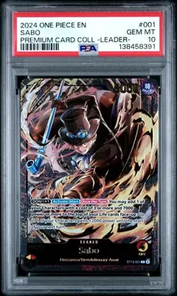 Sabo ST13-001 - One Piece Premium Card Collection - Leader Collection - PSA 10 - Image 1