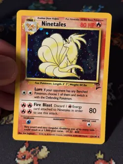 Pokemon Cards Ninetales 13/130 Holo Rare Base Set 2 - (NM) - Image 2