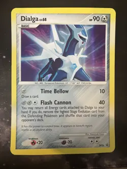 Pokemon Card JUMBO/OVERSIZED Dialga LV.68 Black Star Promo DP26 Holo VLP - Image 1