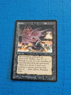 MTG Hellfire from Legends Vintage Magic The Gathering Card GREAT CONDITION - Image 1