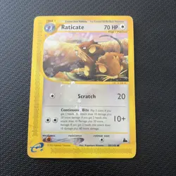 Pokemon Card Skyridge Raticate 89/144 E Series Pokemon TCG - Image 1