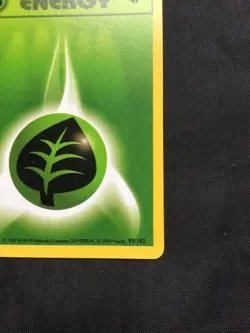 Pokemon Cards: Base Set 1st Edition Common: Grass Energy 99/102 - Image 4