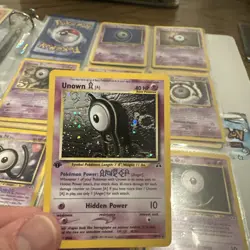 1st Edition Pokemon Unown TCG Neo Discovery 14/75 Holo Rare Card - Image 1