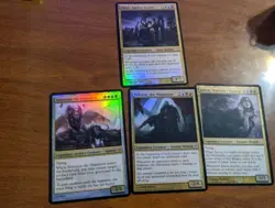 4 Oversized *FOIL* Commander cards Magic the Gathering MTG Oloro Nekusar Jeleva - Image 1