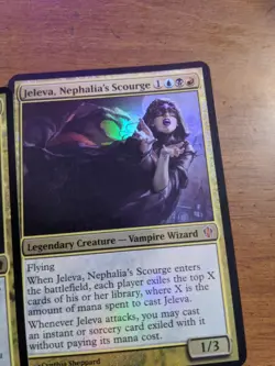 4 Oversized *FOIL* Commander cards Magic the Gathering MTG Oloro Nekusar Jeleva - Image 5