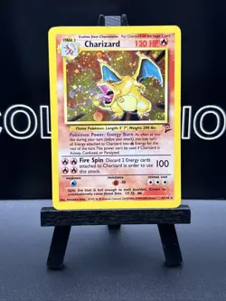 Charizard 4/130 Holo Rare Base Set 2 Pokemon Card WOTC - Image 2