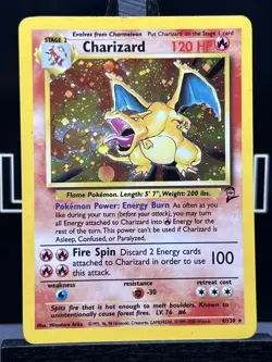 Charizard 4/130 Holo Rare Base Set 2 Pokemon Card WOTC - Image 3