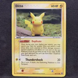 Ditto - 63/113 (Pikachu) 063/113 Common Vintage Pokemon Card Delta Species - Image 1