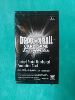 Dragon ball Fusion World Sealed Booster - Son Goku mini DA Serial Card English - Image 2