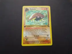 Pokemon TCG Kabuto 50/62 1st Edition common card - Image 1