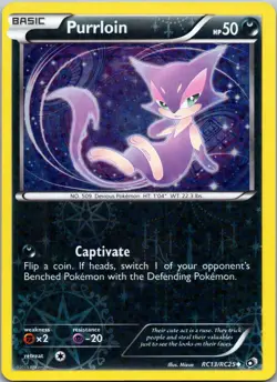 Purrloin RC13/RC25 Legendary Treasures: Radiant Collection Pokemon TCG - Image 1
