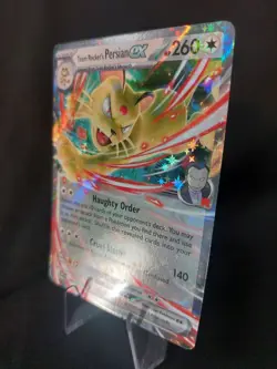 Team Rockets Persian EX 150/182 Destined Rivals Double Rare Holo Pokemon TCG NM - Image 4