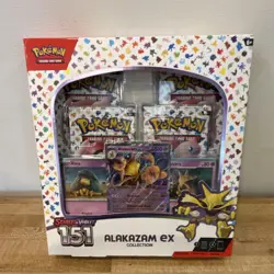 Pokemon TCG Scarlet & Violet 151 Alakazam ex Collection Box Booster Promo - Image 1