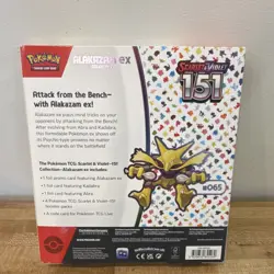 Pokemon TCG Scarlet & Violet 151 Alakazam ex Collection Box Booster Promo - Image 2