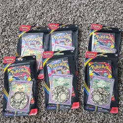 Pokemon Mega Evolution Phantasmal Flames Booster Promo Coin Packs Lot of 6 - Image 1