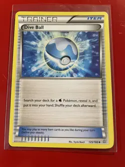 Pokemon TCG Dive Ball Primal Clash 125/160 Regular Uncommon - Image 1