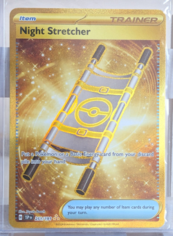 Pokemon Surging Sparks Sv08 Night Stretcher 251/191 secret hyper rare holo NM - Image 1