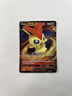 Victini V SWSH104 Holographic Black Star Promo Pokemon TCG - Image 1